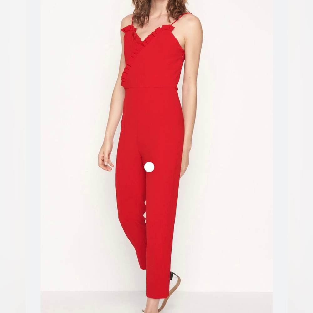 BA&SH Jumpsuit Solo Rouge - Picture 2 of 5